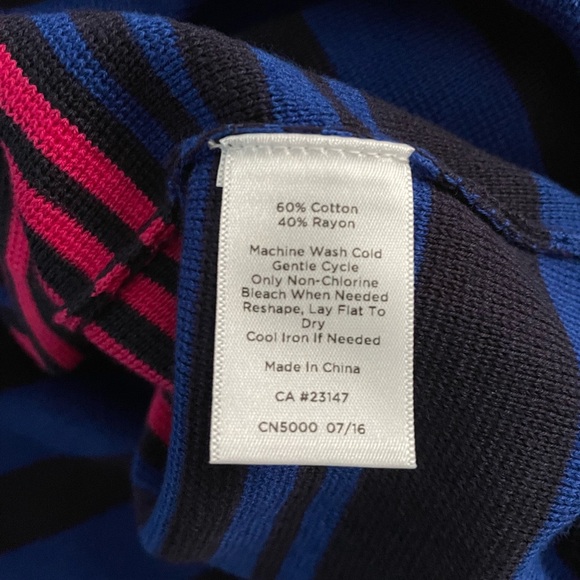 Talbots Women's Crew Neck Striped Sweater Size  XL Petite NWT - Picture 5 of 7